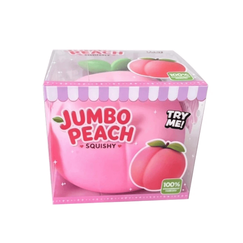 Jumbo Fersken Squishy Leketøy – Slow Rising PU-skum, Barn - Squishyfabrikken