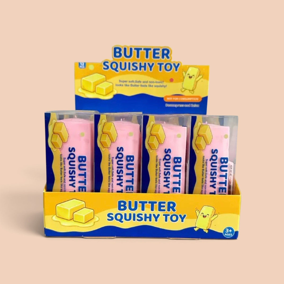 Butter Stick Squishy Leketøy – Crunchy Slow Rising, ASMR
