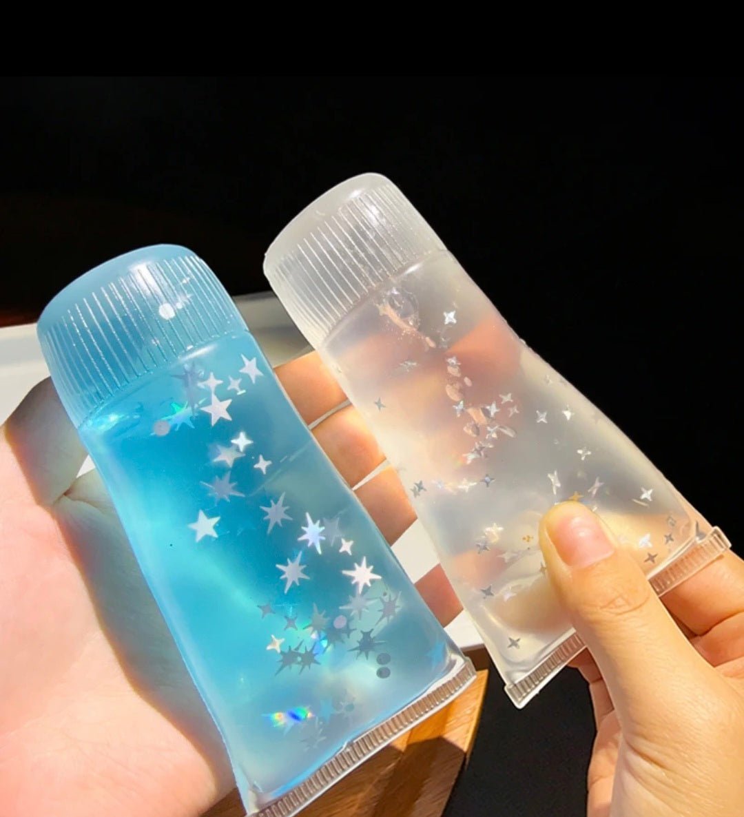 Tannkremtube Squishy – Glitter Gel Sensorisk Leke, Fidget Toy Barn - Squishyfabrikken
